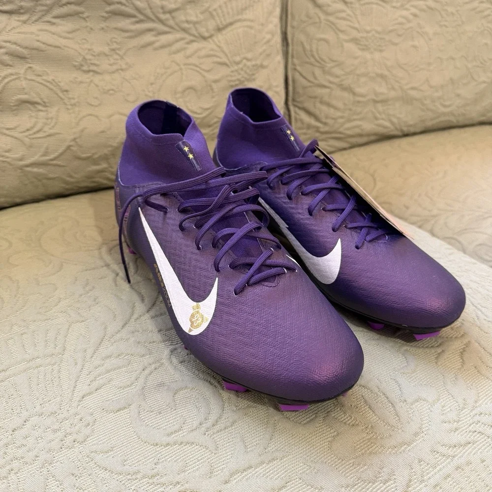Nike Zoom Superfly 10 Academy FG/MG Mbappé HJ7309-500 Men Soccer Cleat Size 10.5